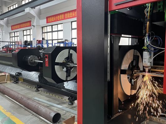 High Precision Multi Chucks Pipe Electric Laser Tube Cutting Machine